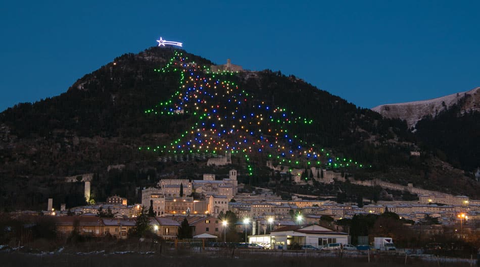 Italy Christmas Tree Mountain