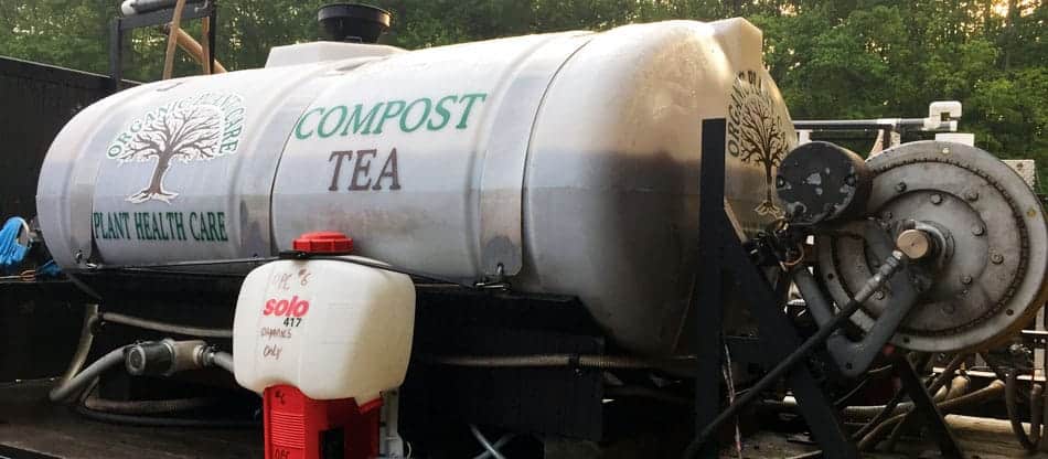 compost tea in a tank truck from Organic Plant Care LLC in Flemington NJ